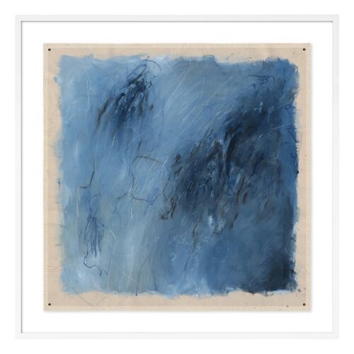 Serendipity Painting by Katherine Hunsaker, White Maple Frame Serendipity Painting by Katherine Hunsaker, White Maple Frame