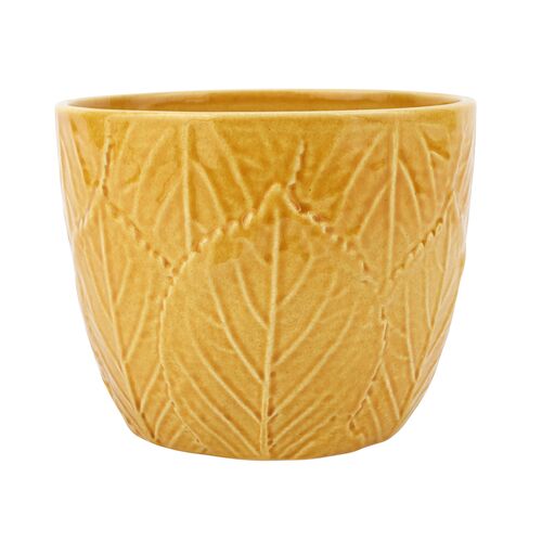 Viva Garden Embossed Leaves Cachepot