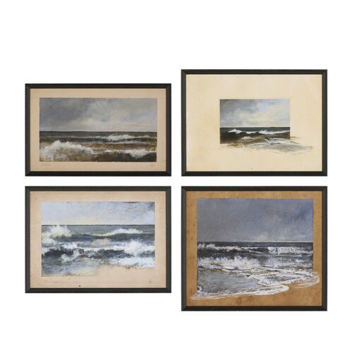 Ok To Spill Gallery Set by Aileen Fitzgerald, Black Frame Ok To Spill Gallery Set by Aileen Fitzgerald, Black Frame