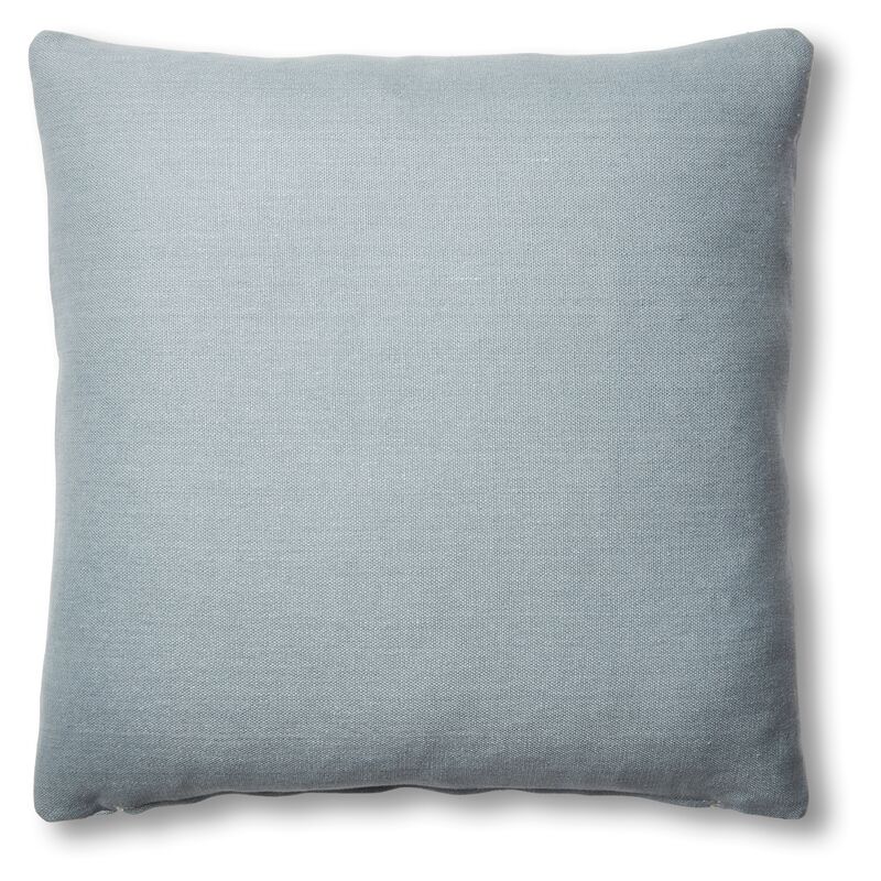 Hazel Pillow, Smoky Blue Linen