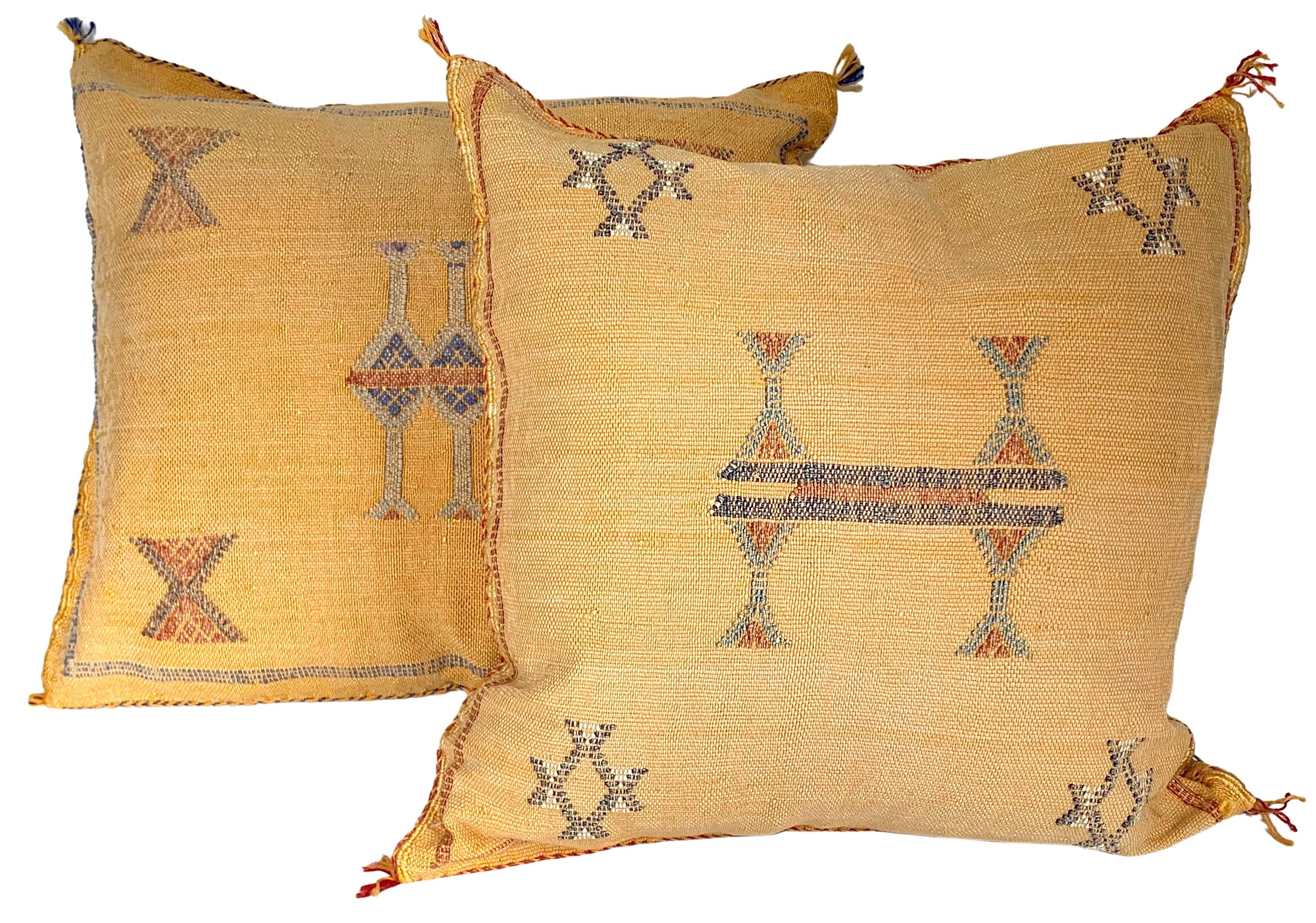 Moroccan Sabra Silk Pillows, Pair~P77659733