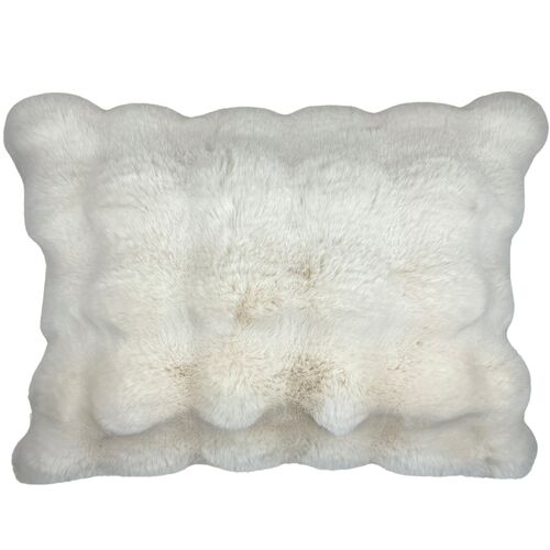Arlo 14x20 Lumbar Pillow, Ivory Faux Fur Arlo 14x20 Lumbar Pillow, Ivory Faux Fur