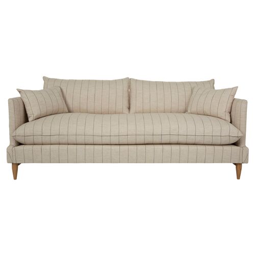 Merritt 90" Sofa, Huntington Natural Stripe~P77602257