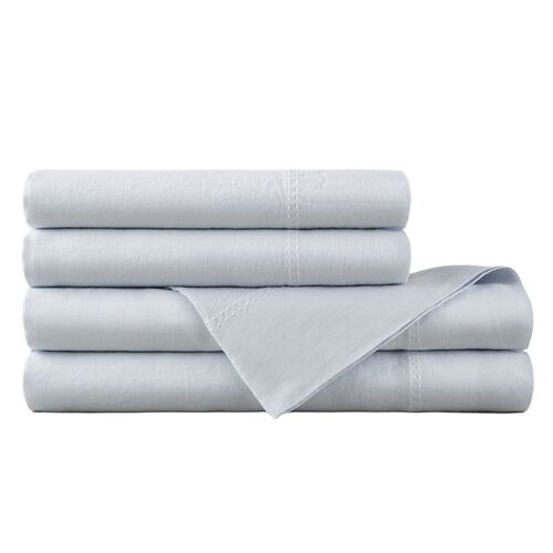 European Washed Linen 4-Pc Sheet Set European Washed Linen 4-Pc Sheet Set