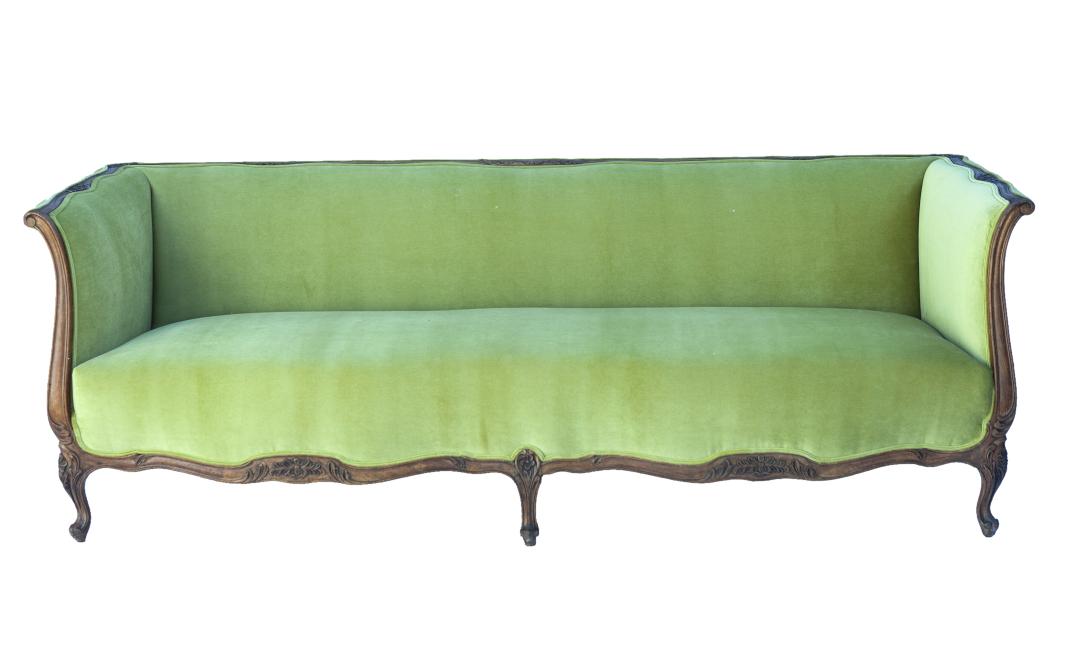 Green Velvet Sofa~P77684318