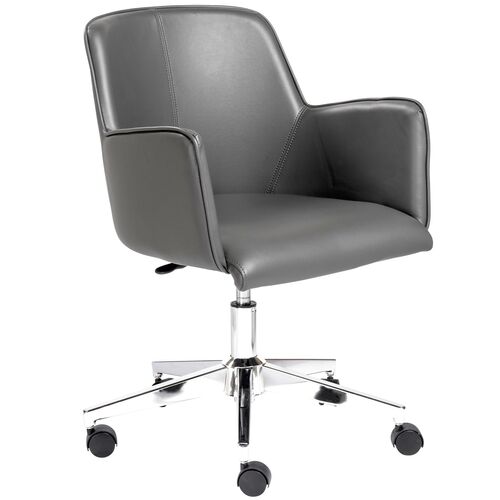 Solstice Pro Office Chair, Gray Leatherette
