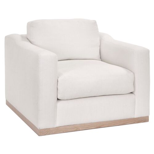Wesley Club Chair, Ivory Linen~P77440536