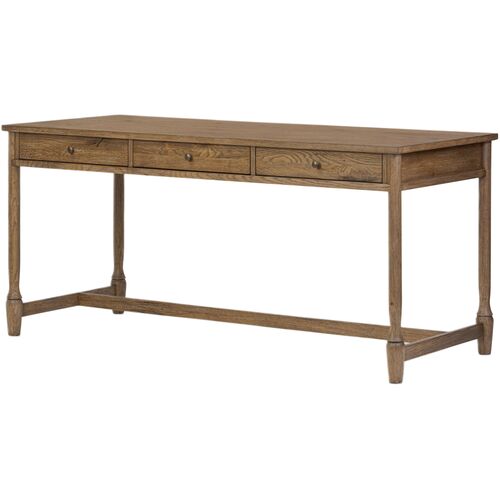 Bari Oak Desk, Brown