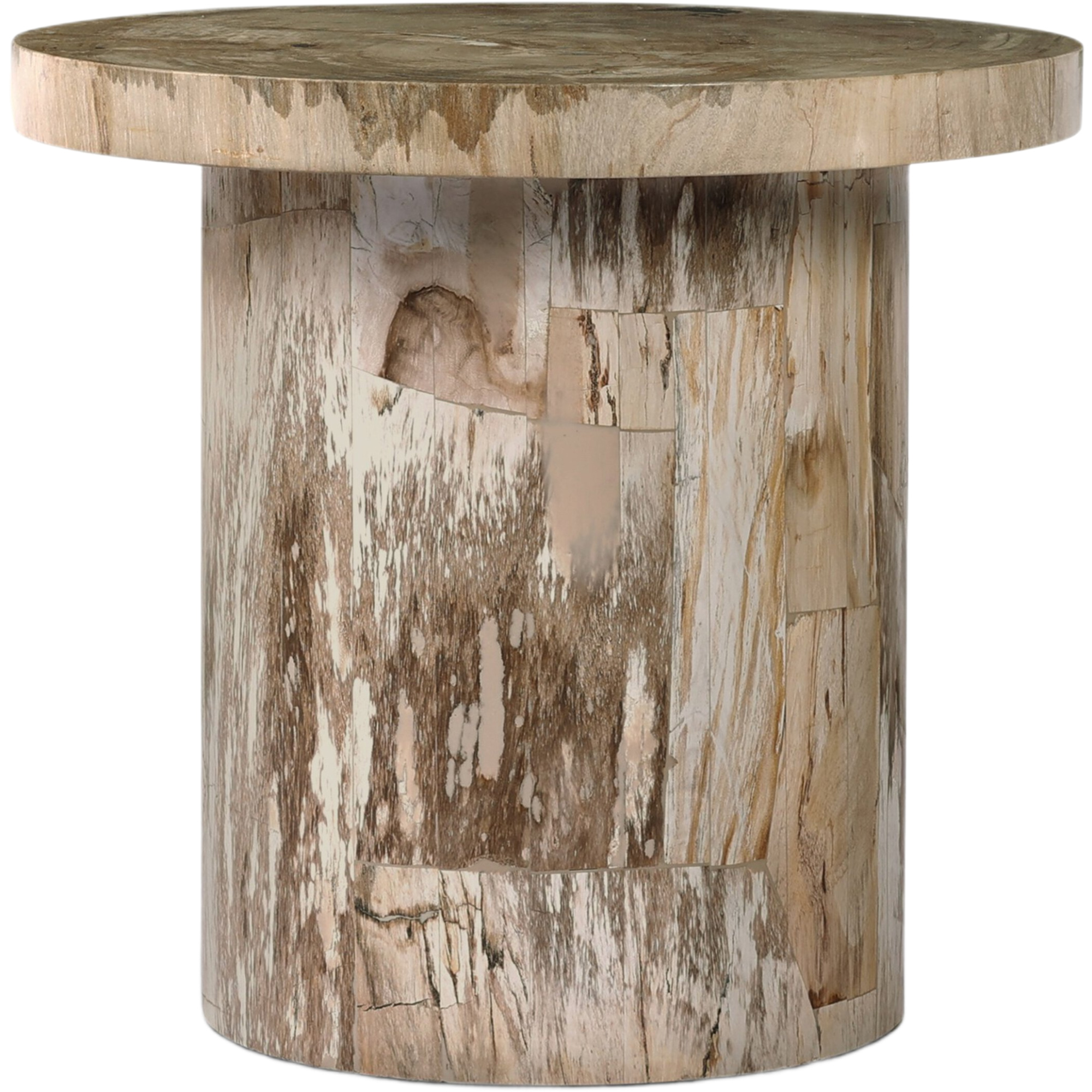 Tyren End Table, Light Petrified Wood