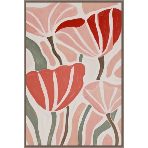 Abstract Geometric Flowers Painting by Olive Perry Abstract Geometric Flowers Painting by Olive Perry