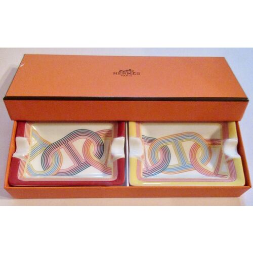 Hermes French Ashtrays Set of Two in Box~P77663813