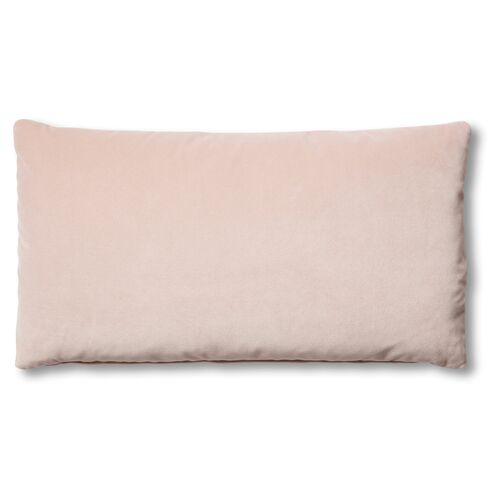 Ada Long Lumbar Pillow, Mauve Velvet~P77483630