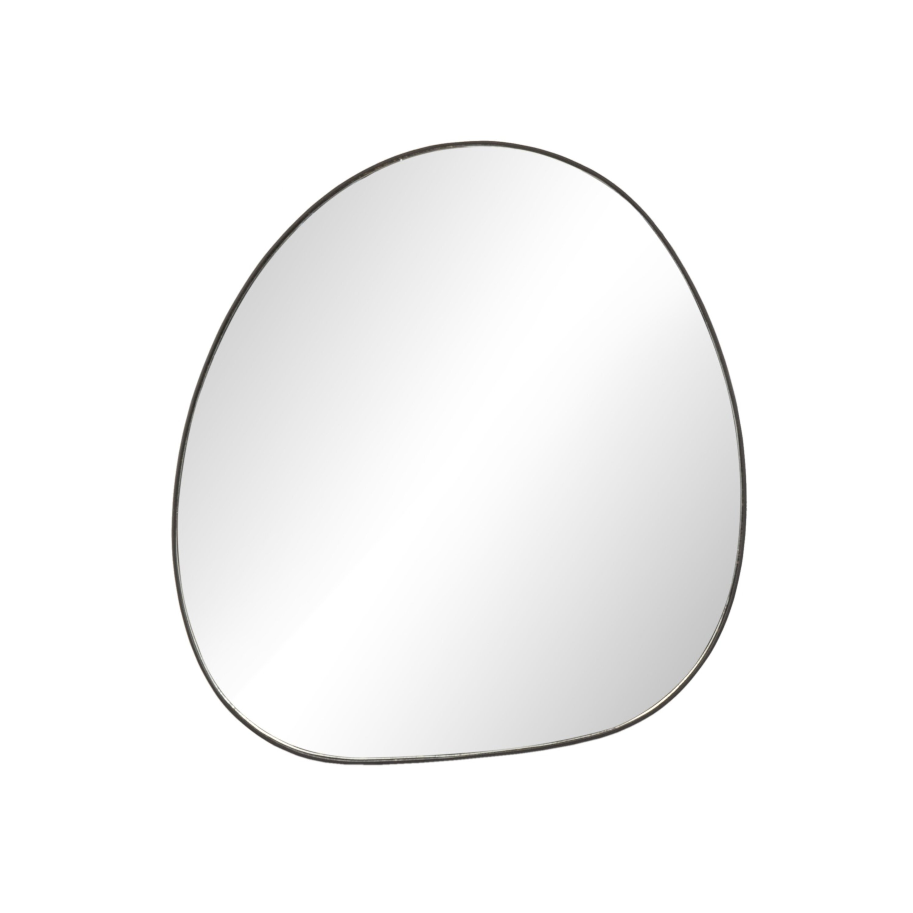 Caesura Wall Mirror, Gunmetal