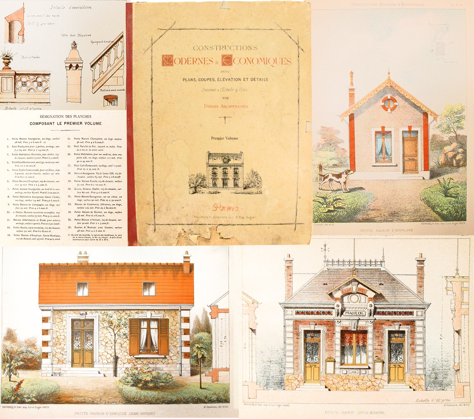 1880 French Architecture Folio 25 sheets~P77662480