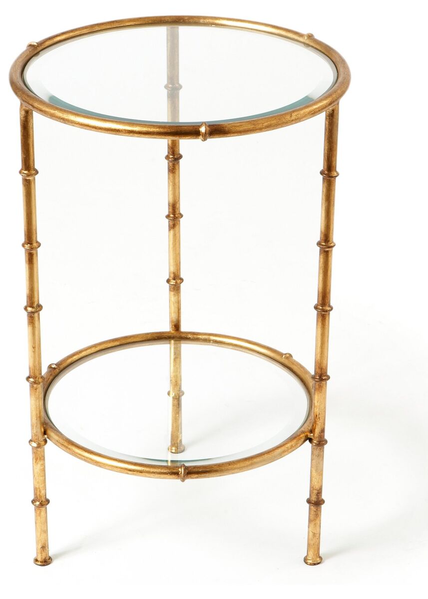 Dessau Home HC593 Iron Bamboo End Table