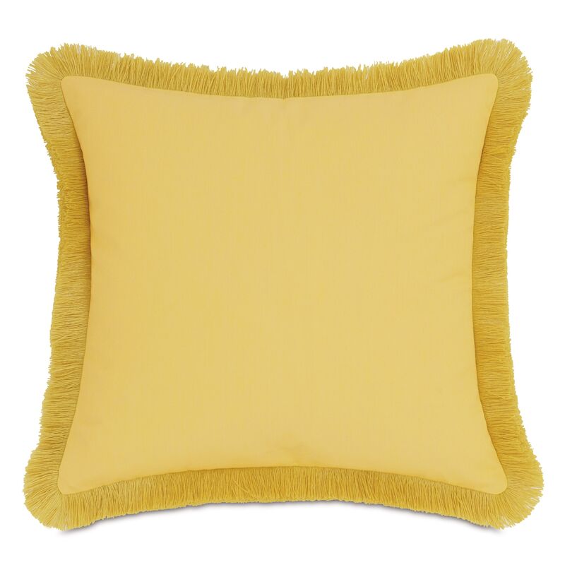 Luna 20x20 Outdoor Pillow, Yellow/Natural