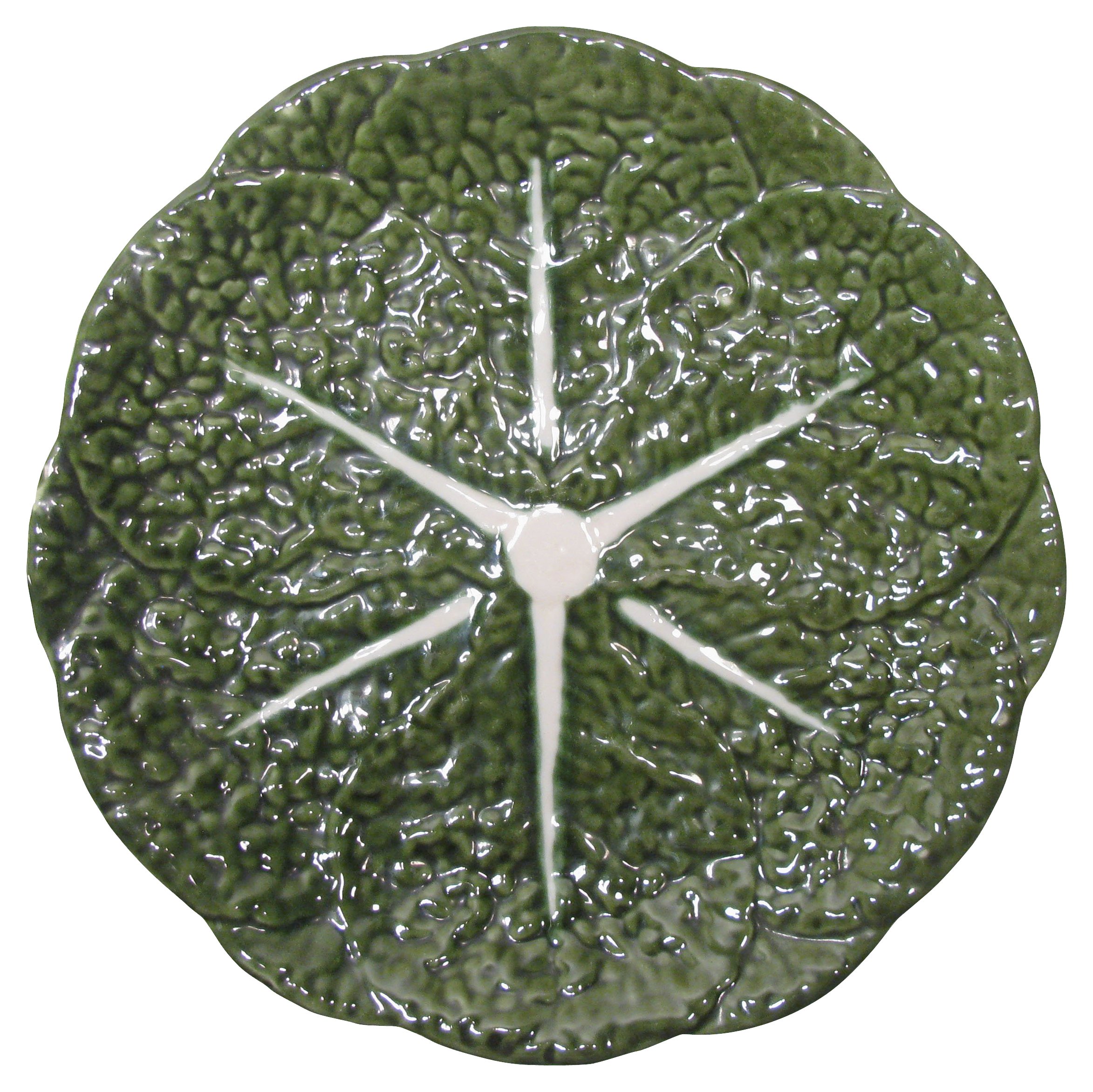 Portuguese Majolica Cabbage Leaf Platter~P77525109