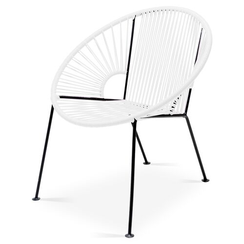 Ixtapa Outdoor Lounge Chair, White~P77284489
