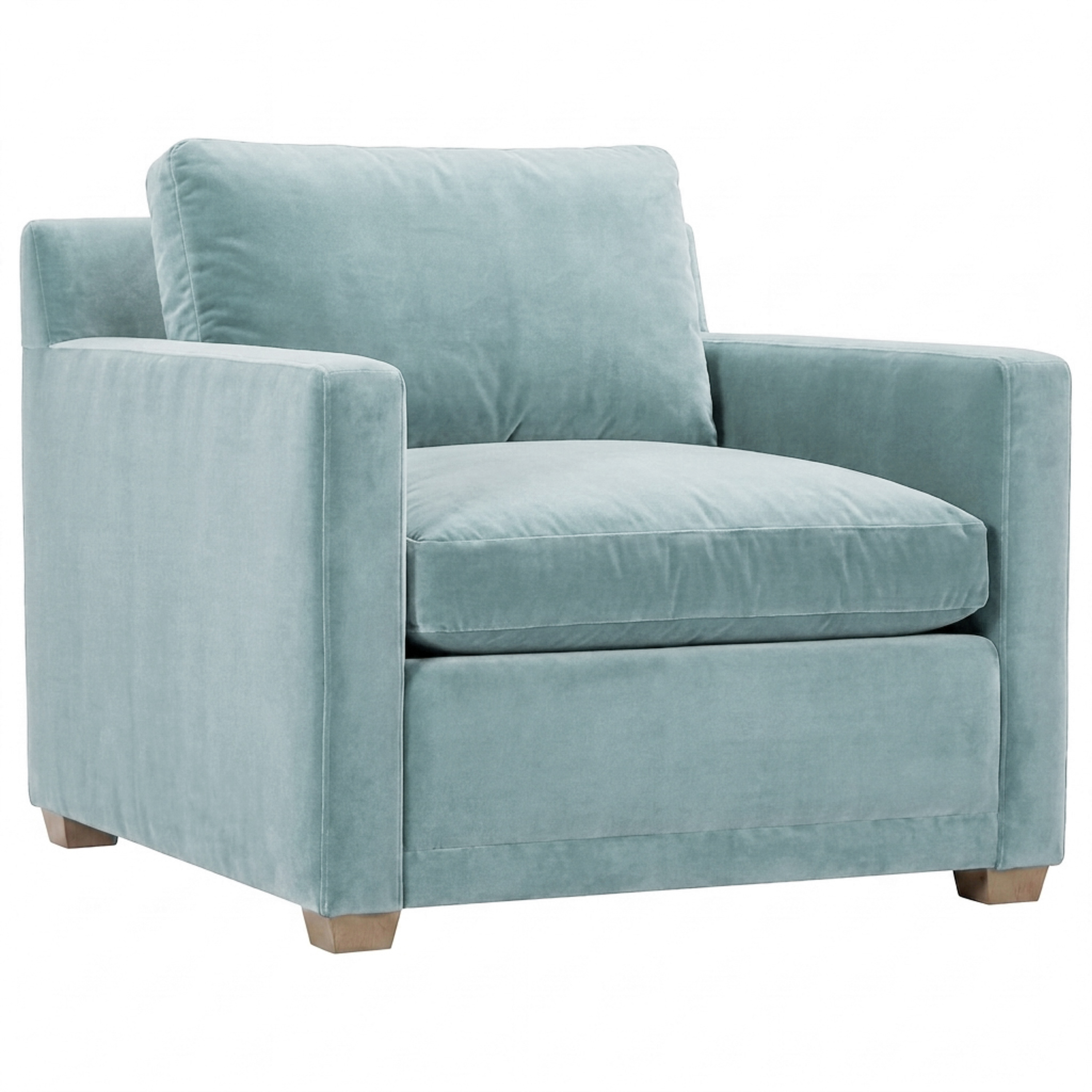 青と白のストライプ ラウンジチェア Nicolette Club Chair, Blue Stripe | One Kings Lane