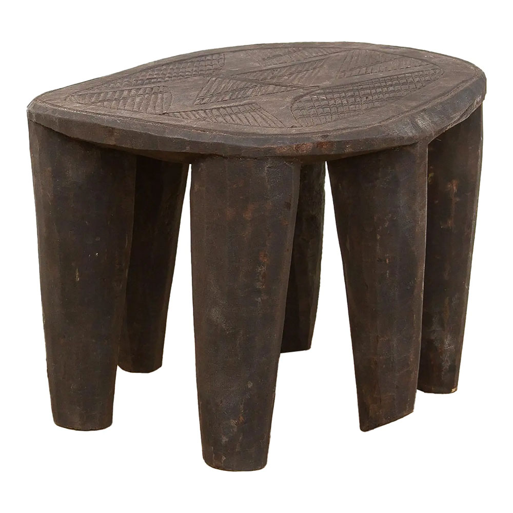 Spider Top, Nupe Carved Stool~P77721177