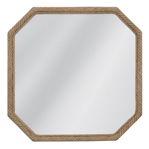 Bethany Jute Rope Wall Mirror, Natural
