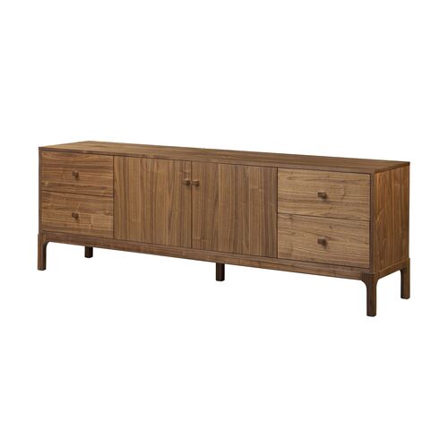 Wesley Media Console, Natural Walnut