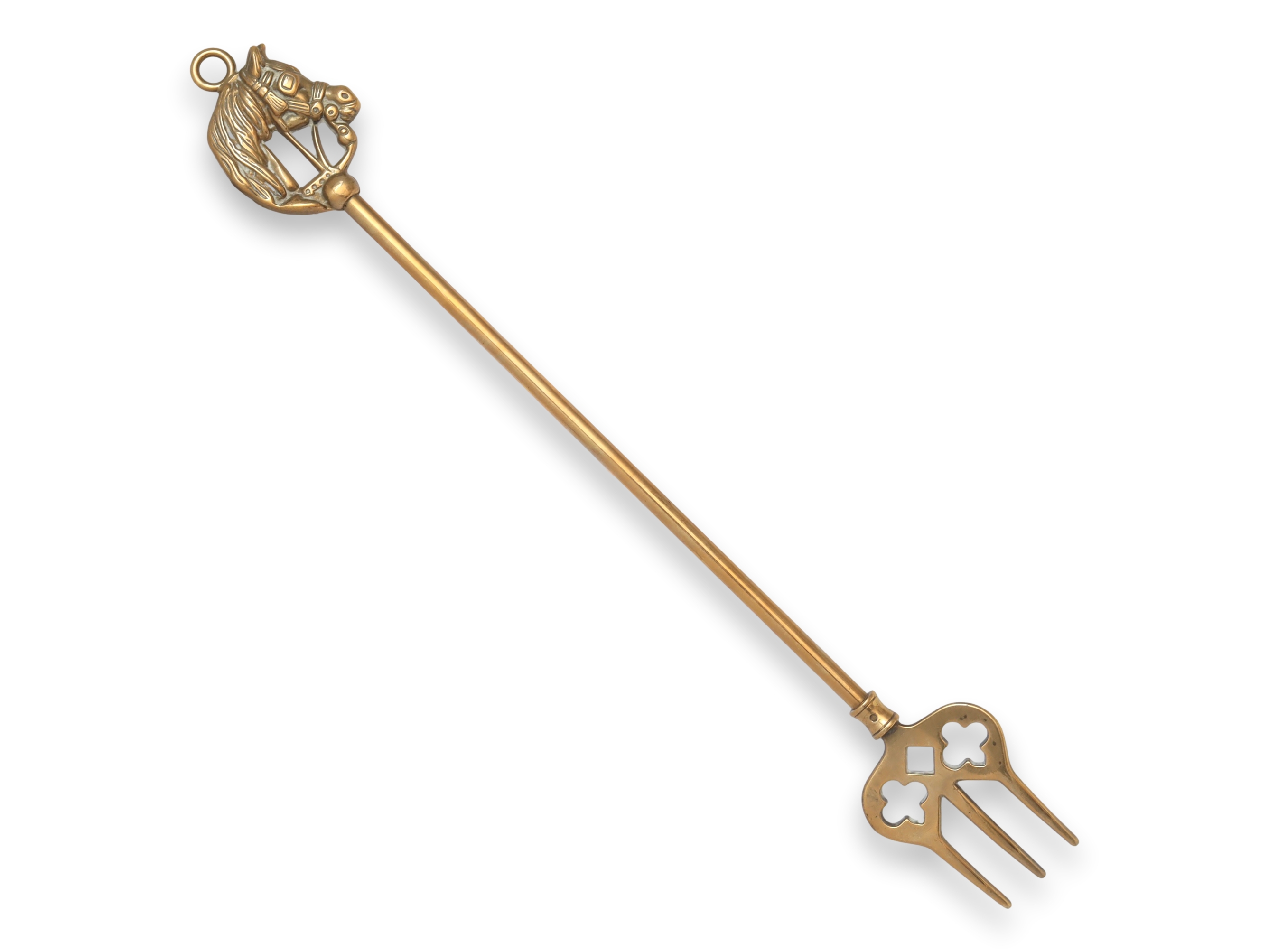 Antique English Equestrian Toasting Fork~P77719216