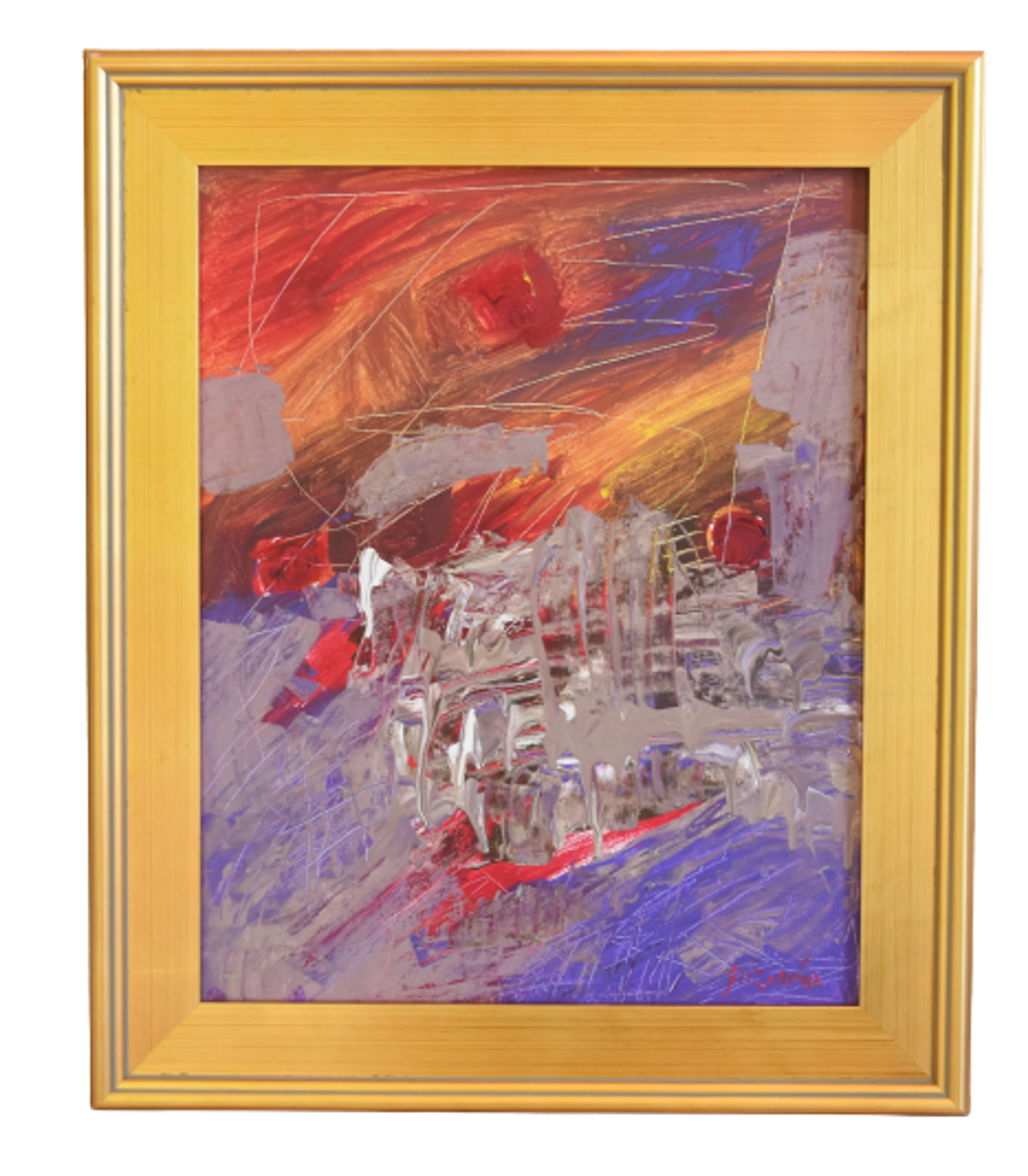 Juan Guzman Modern Abstract Oil Painting~P77647700