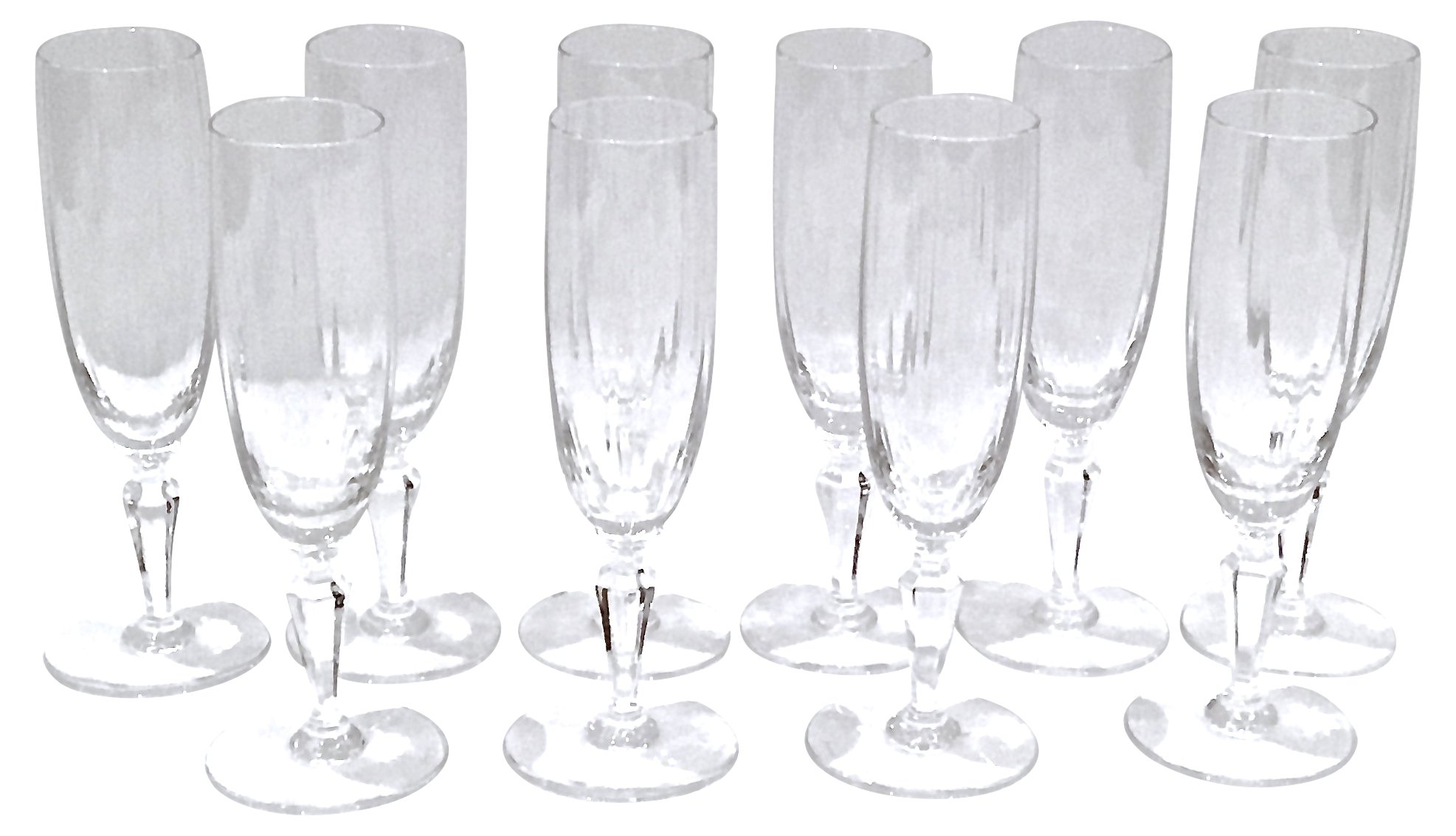 Baccarat Crystal Champagne Flutes, S/10~P77413644