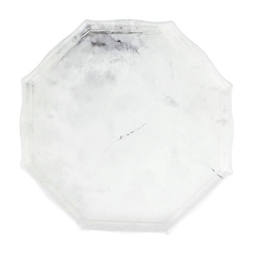 Florentine Wooden Marble Octagonal Tray