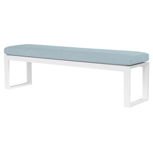 Harlyn Outdoor Aluminum Dining Bench