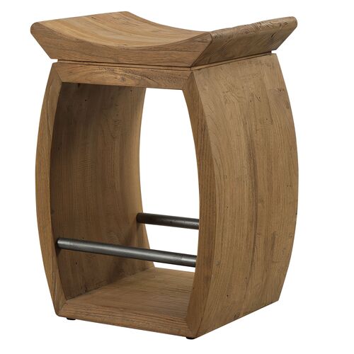 Tessa Counter Stool, Natural Elm