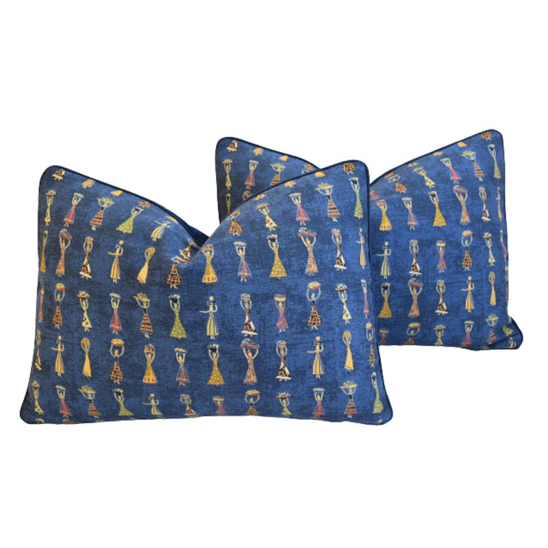 Donghia Au Marche Jacquard Pillows, Pair