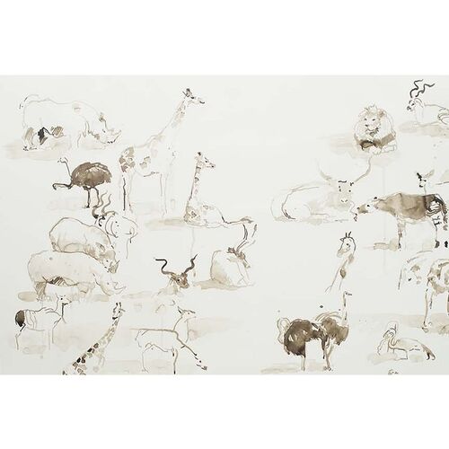 Mary H. Case Lg. Animals Wallpaper, Multi~P77605176