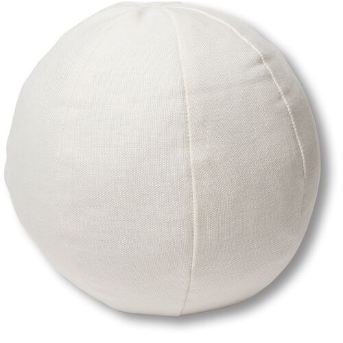 Emma 11x11 Ball Pillow, White Linen~P77483479