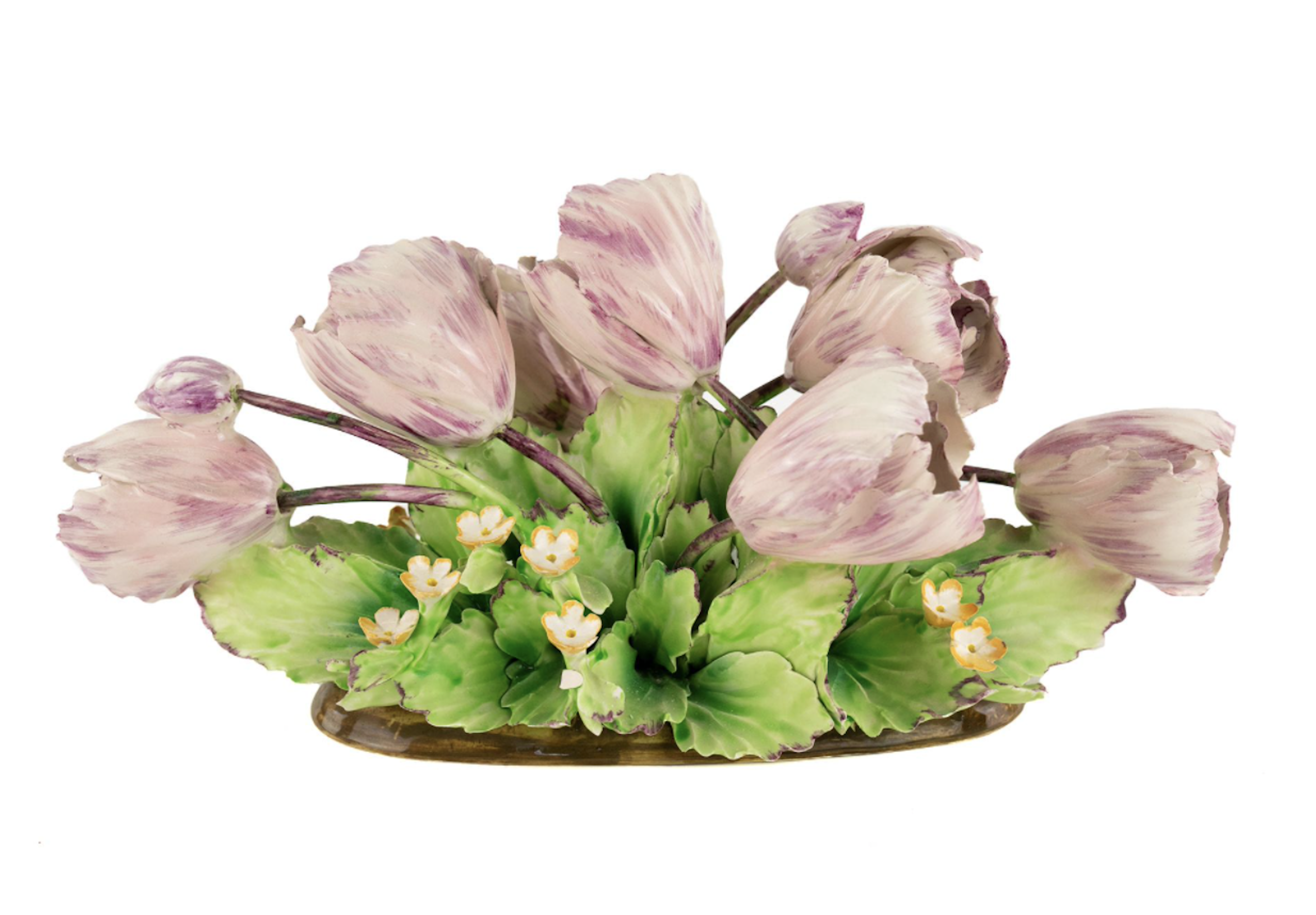 Capodimonte Porcelain Tulip Centerpiece~P77690474