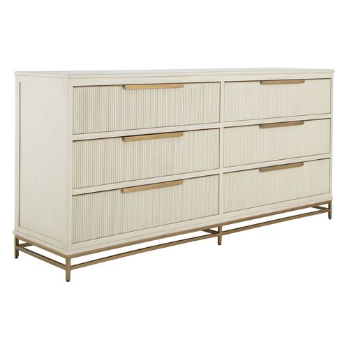Riggs 6-Drawer Dresser, Antique White