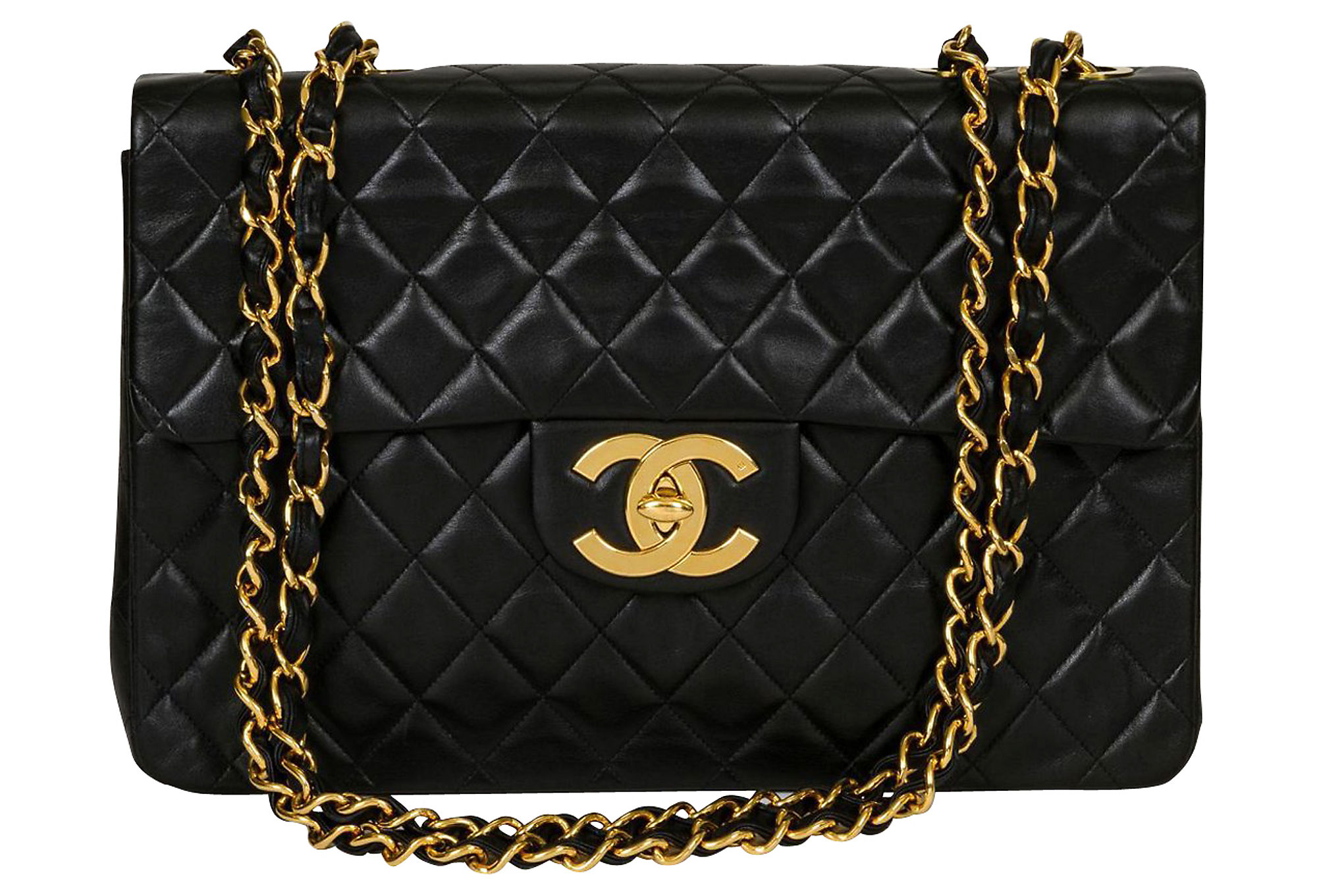 Chanel Black Lambskin Maxi Flap Bag~P77299639