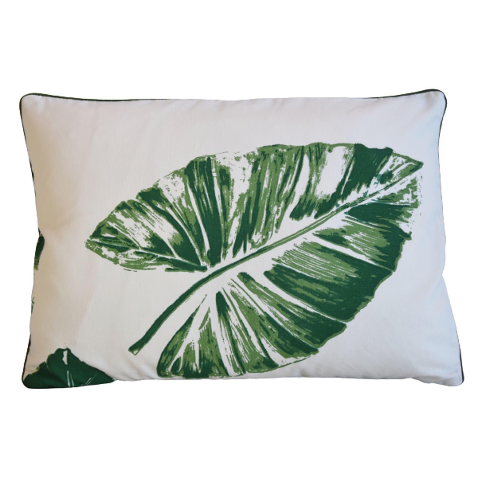 Kravet Fabrics Green Banana Leaf Pillow Kravet Fabrics Green Banana Leaf Pillow~P77645250