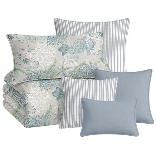 Nereid 8-Piece Coverlet Set Nereid 8-Piece Coverlet Set