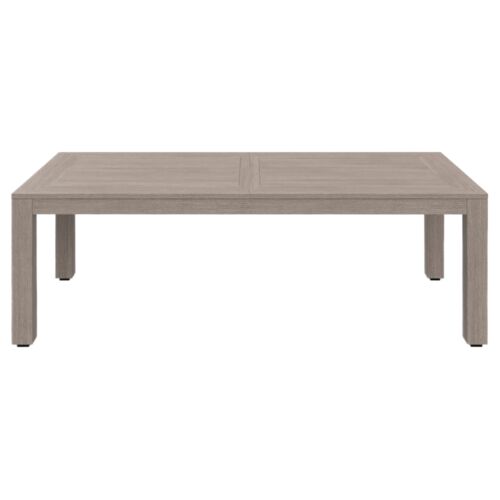 Farren Outdoor Aluminum 90" - 120" Extension Dining Table, Driftwood Farren Outdoor Aluminum 90" - 120" Extension Dining Table, Driftwood