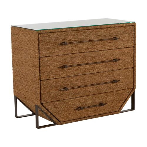 Chase Seagrass Chest, Natural/Bronze~P77606308