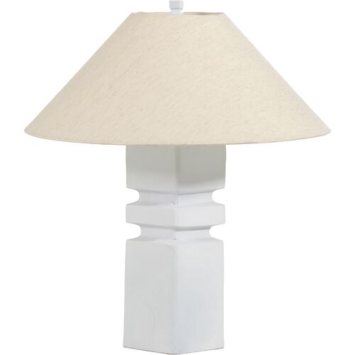Riley Table Lamp, Matte White~P111116628