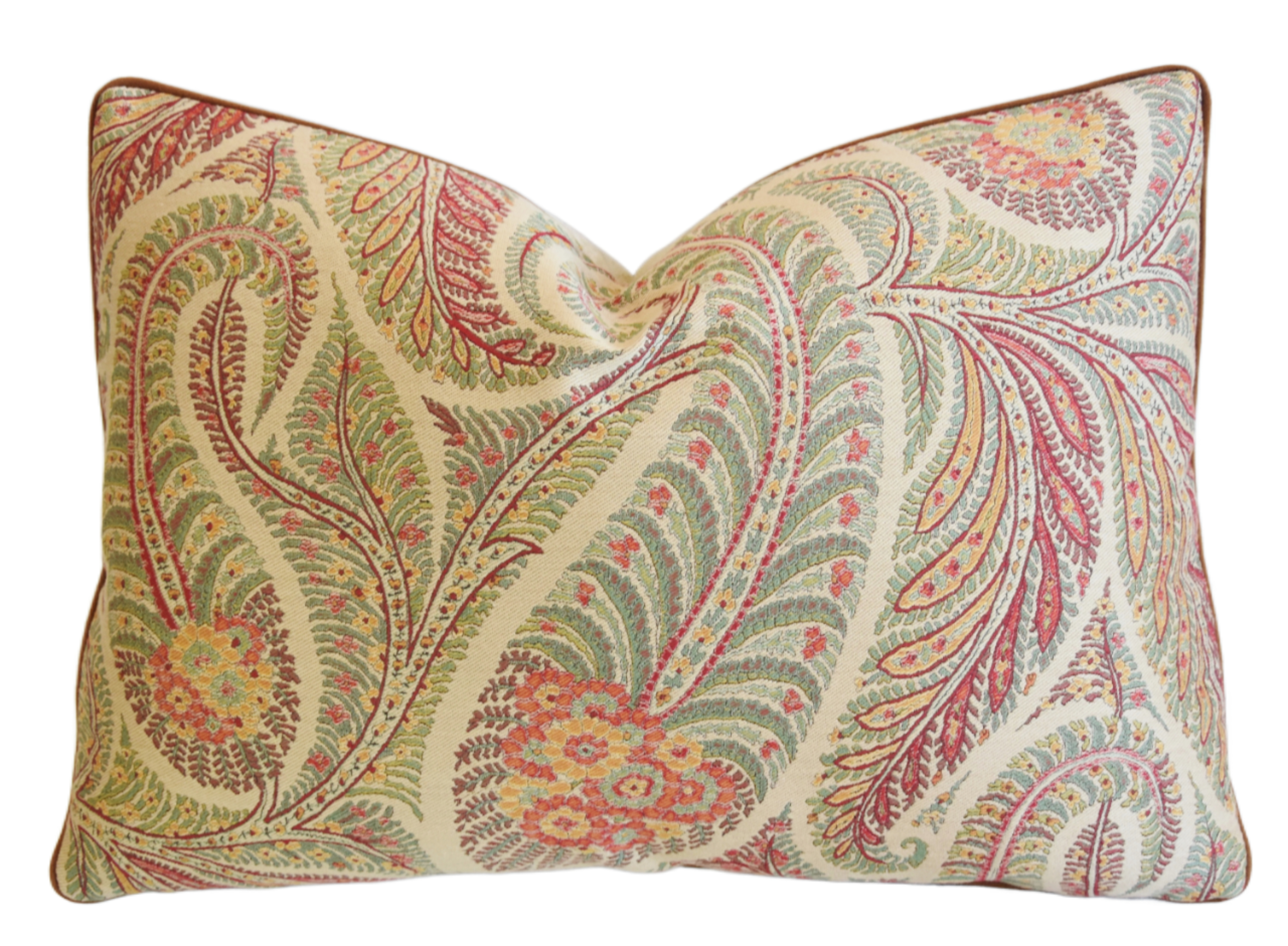 Clarence House Paisley Fabric Pillow~P77660254