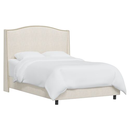 Cole Wingback Bed, Linen~P75765515