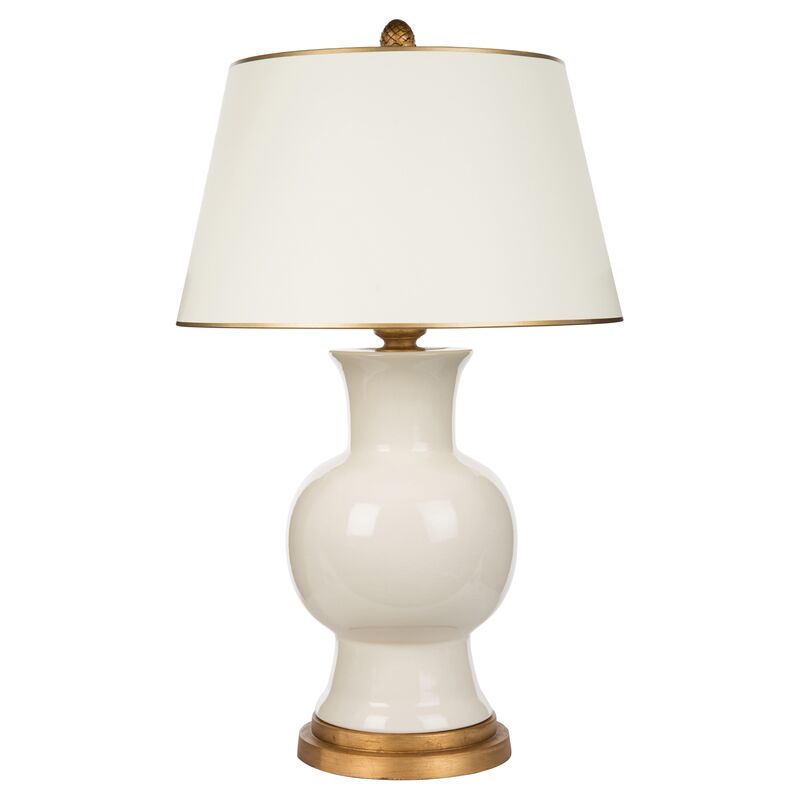 Emmy Table Lamp, Ivory
