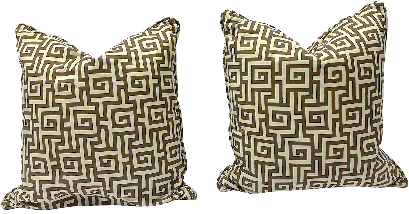Greek Key Style Geometric Pillows, PR~P77661918