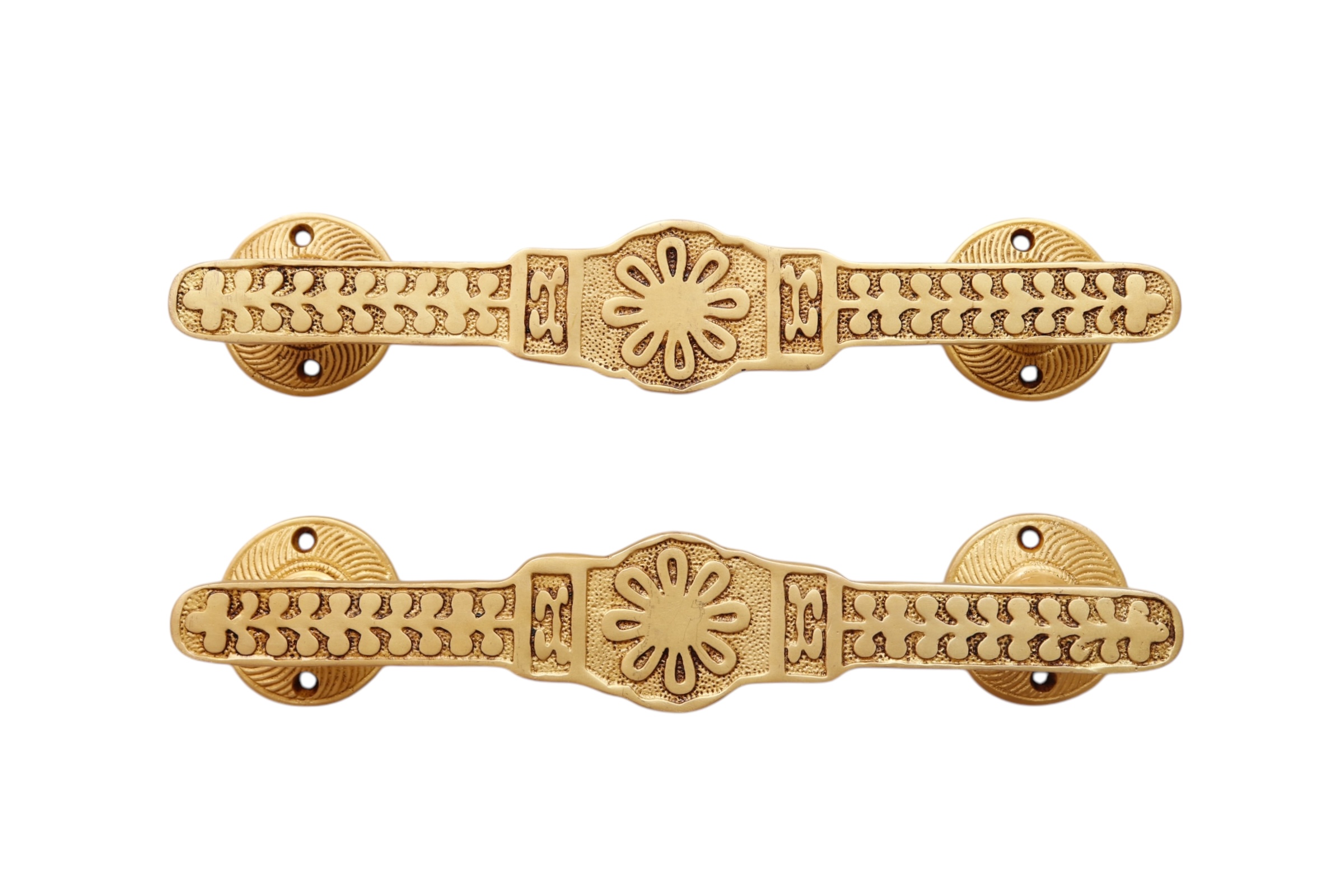 Brass Bar Door Handles - a Pair~P77714406