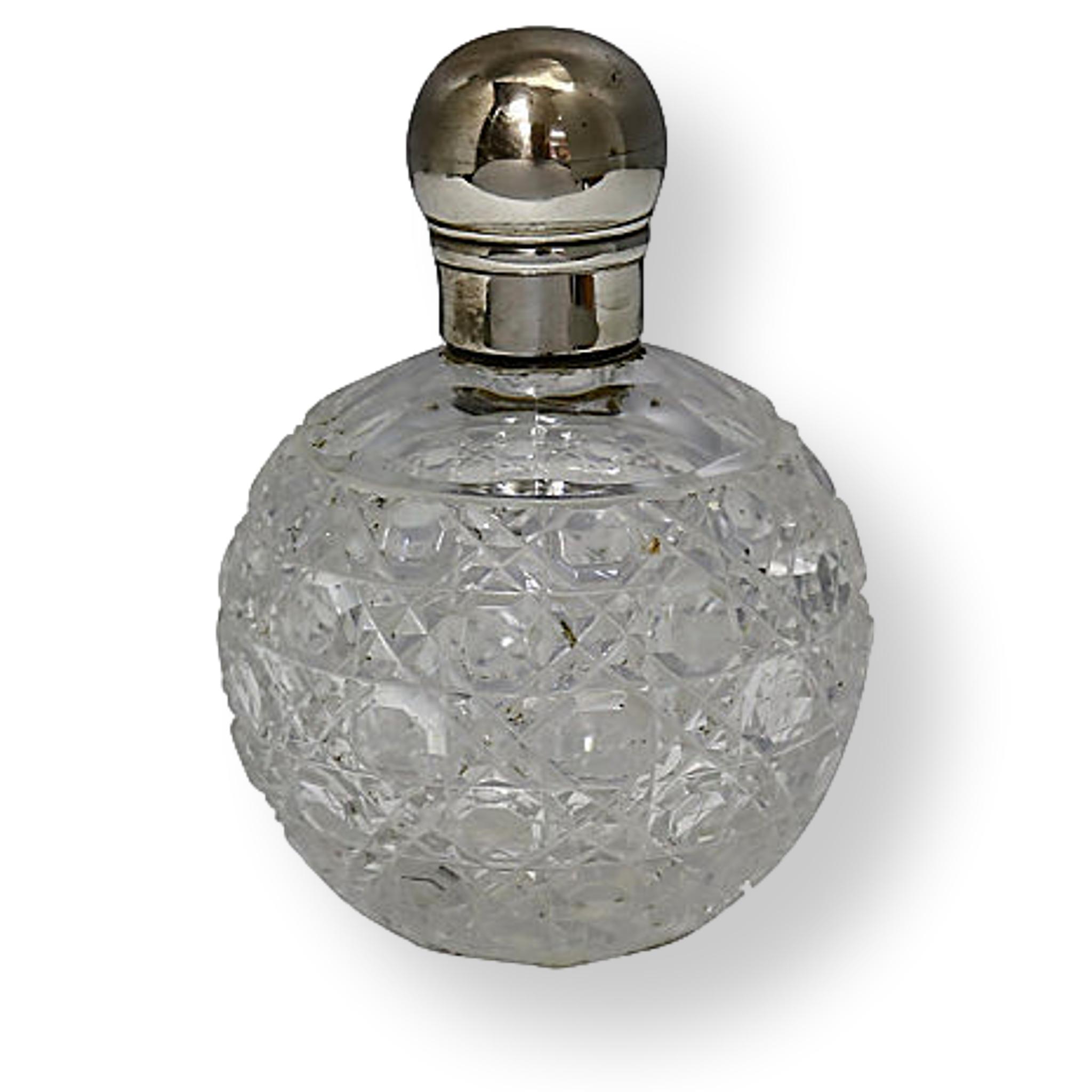Sterling & Crystal Perfume Bottle~P77568377