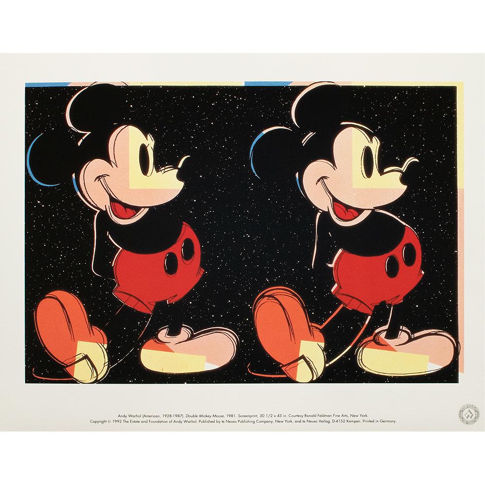 1992 Andy Warhol "Double Mickey Mouse"